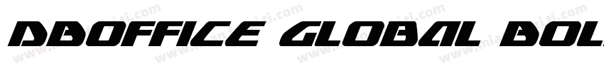 DBOffice Global Bold字体转换